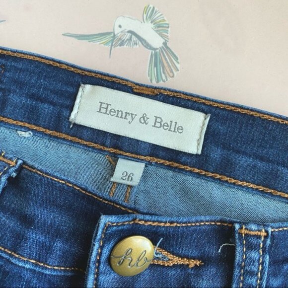 Henry & Belle Adriatic Cropped & Folded Skinny Jeans - Picture 8 of 10